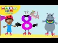 Number 8 Song Learning to Count Numbers 1 - 8 with Akili s for Toddlers