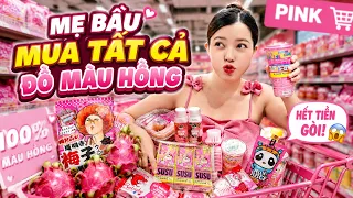 Thử Thách Mẹ Bầu mua tất cả đồ Màu Hồng I Linh Barbie