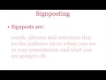 How to Use Signposting in a Presentation
