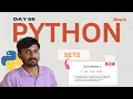 Day 58 Python Sets Explained Set Methods Operations in Detail Telugu