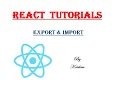 ES6 Modules Import Export in React JS How to import and export modules