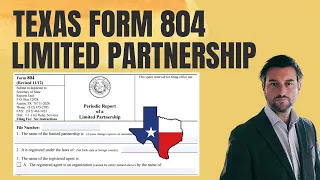 Texas Form 804 Periodic Report for Limited Partnerships - Step-by-Step Guide