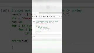 count how many vowels in a string with python