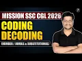 Coding Decoding One Shot Number Jumble Substitution Coding SSC CGL Reasoning