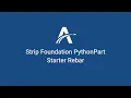 05 Starter Rebar Strip Foundation PythonParts in ALLPLAN
