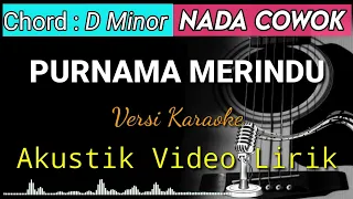 purnama merindu siti nurhaliza akustik karaoke video lirik nada cowok