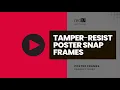 Secure Tamper Resistant Poster Snap Frames - product by red17