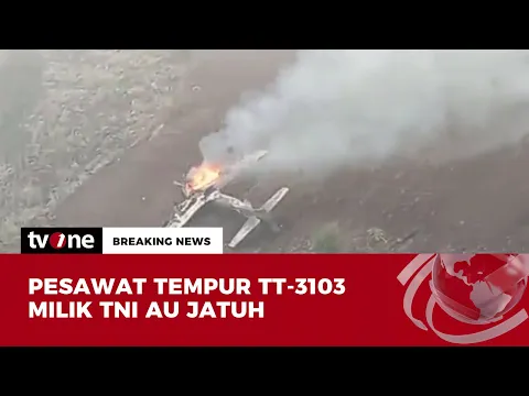 Pesawat Tempur TNI AU Jatuh di Pasuruan