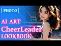 Lagu AI ART GIRLS, cheerleader, uniform/ FASHION SHOW LOOKBOOK MODELS, photo