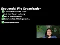 Sequential File Organization