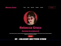 Complete Responsive Portfolio Website using HTML CSS and JavaScript Header Section Code