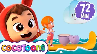 Rema en tu barca y más canciones infantiles de Lea y Pop 🚣 Cocotoons