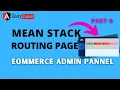 Ecommerce Application from scratch using Mean stack Admin Dashboard design using Bootstrap