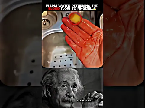 Warm water Returning the blood flow to fingers.. 🤷‍♂️#science #shorts