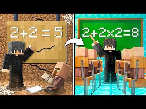 Video Thumbnail: Upgrading School From DIRT to DIAMOND in Minecraft!