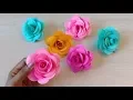How to make 3D Realistic Paper Roses Paper flower DIY Rose flower making