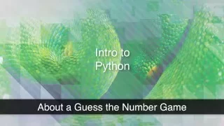 Python 3 About Number Guessing Game