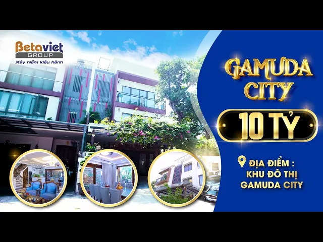 Không gian biệt thự sân vườn 10 tỷ cực đẹp tại KĐT Gamuda City