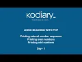 Maths Logic Building With PHP - Day1