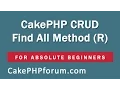 CakePHP 2 5 4 Basics Tutorial for Beginners - Blog Application