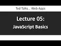 CSCI4208 - Lecture 05 JavaScript Basics