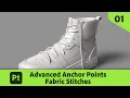 Creating Fabric stitches for Footwear with Anchor Points in Substance 3D Painter Substance 3D