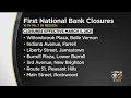 First National Bank Closing Several Branches