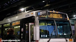 MTA Bus Company The Q33 Bus Starting Service at the Victor A Moore Bus Terminal
