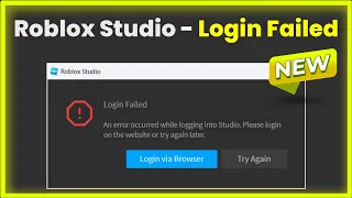 Roblox Studio - Login Failed