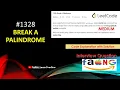 Break a Palindrome LeetCode 1328 Java LearnOverflow