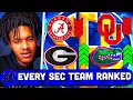 SEC Football Pre-Spring Power Rankings 2024