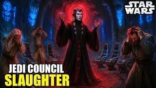 The ONLY Sith to Destroy an ENTIRE Jedi Council Alone