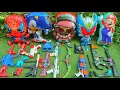 Collecting 7 shooting toys Sniper and AK47 Guns Cannon Water Gun Machine Gun Bow Gun shoot nerf