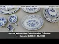 Antique Meissen Blue Onion Porcelain Collection