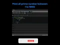 print prime number 1 to 1000