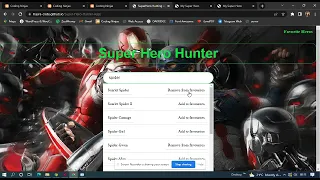 Super Hero Hunter App using Vanilla JavaScript