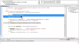 JAVA UTIL ARRAYLIST ISEMPTY METHOD EXAMPLE DEMO