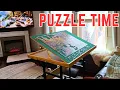 Rolling Puzzle Board with Drawers Cover Adjustable Jigsaw Puzzle Table Review