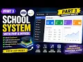 Creating School Management System Using PHP MySQL Part 3 Admin Dashboard Tutorial