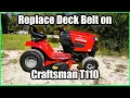 Replace The Deck Belt on This Craftsman T110 42 Riding Lawnmower