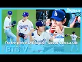 Download Lagu V(BTS), The first pitch of LA Dodgers VS Cincinnati Reds
