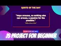 Create Random Quote Generator with animation Using HTML CSS and JavaScript JavaScript Fetch API