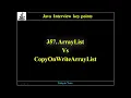 357 ArrayList Vs CopyOnWriteArrayList
