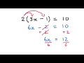 Solving Equations with Brackets