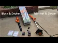Black Decker 20v Trimmer Sweeper Blower Review Test
