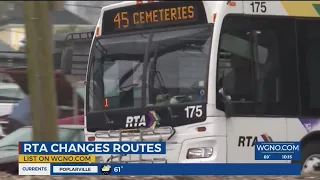 RTA makes changes to bus routes and schedules