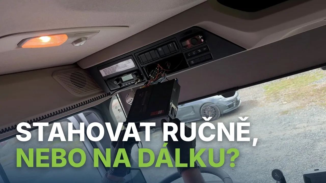 Zařízení pro stahování dat z tachografu – ručně, na dálku, nebo DOWNLOAD STATION?