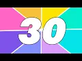 30 Second Countdown Timer Geometric Background
