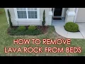 How to Remove Lava Rock Prepare Landscape Beds for Mulch