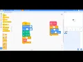 Drawing a circle of squares and making a block through coding in Scratch